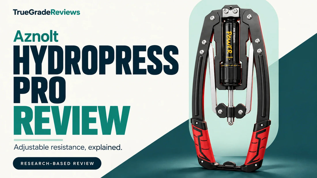Aznolt HydroPress Pro Review — TrueGradeReviews AI-assisted editorial thumbnail based on product imagery